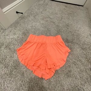 Free People Featherweight Layering Shorts- Papaya Punch
